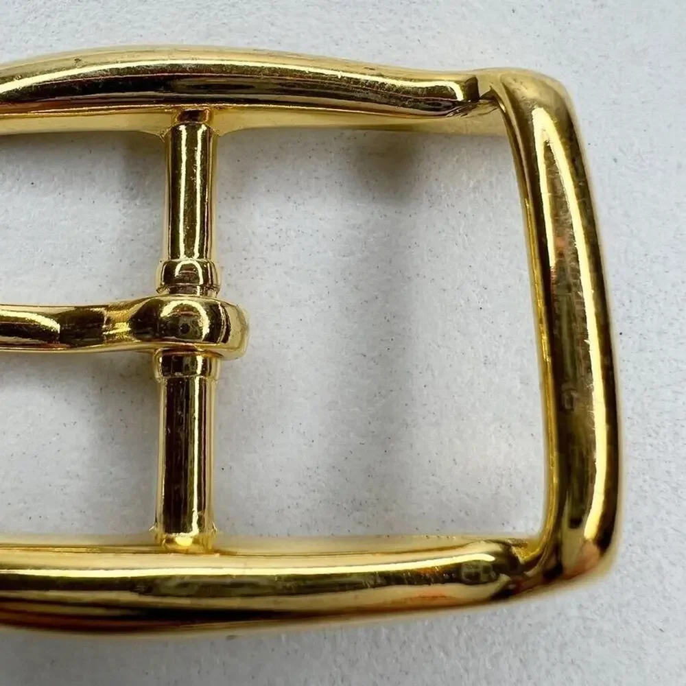 Vintage Gold Tone Simple Basic Belt Buckle for up to 1 Inch Belt